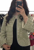 کت سوزن دوزی مدل مروارید